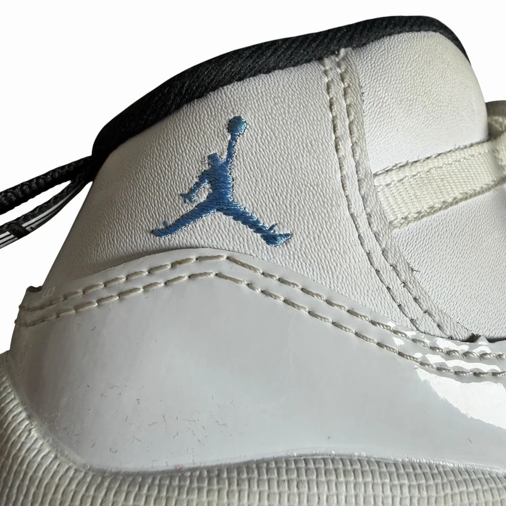 Jordan 11 Retro Shoes Toddler Size 10C White Legend Blue Sneakers 378040-104